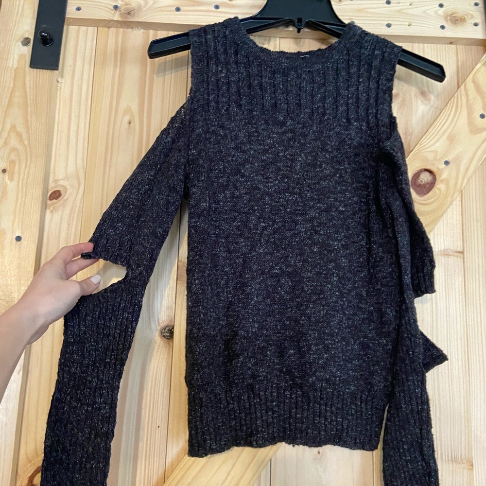 Guilded Intent- Buckle cut out long sleeve top